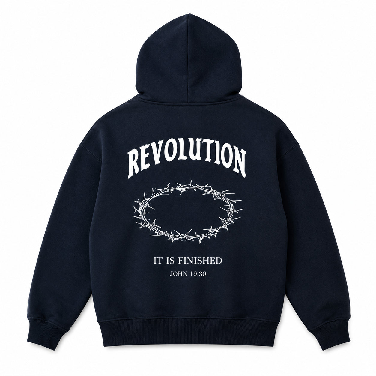 Kids Navy Blue Finished Hoodie