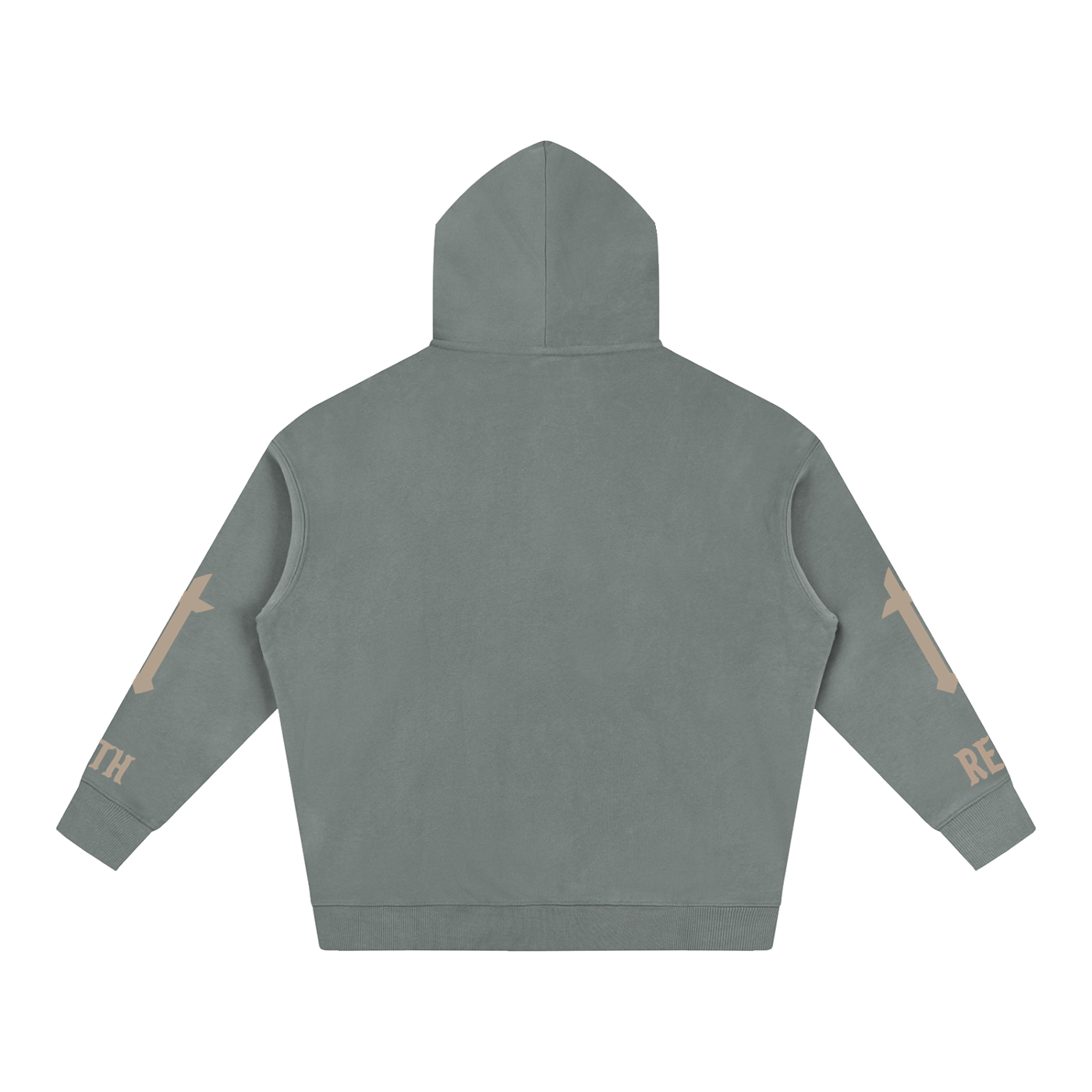 Gray Marked Hoodie