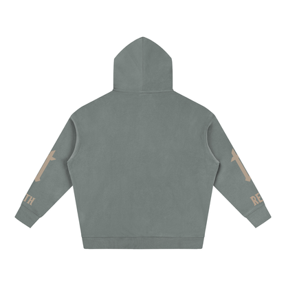 Gray Marked Hoodie