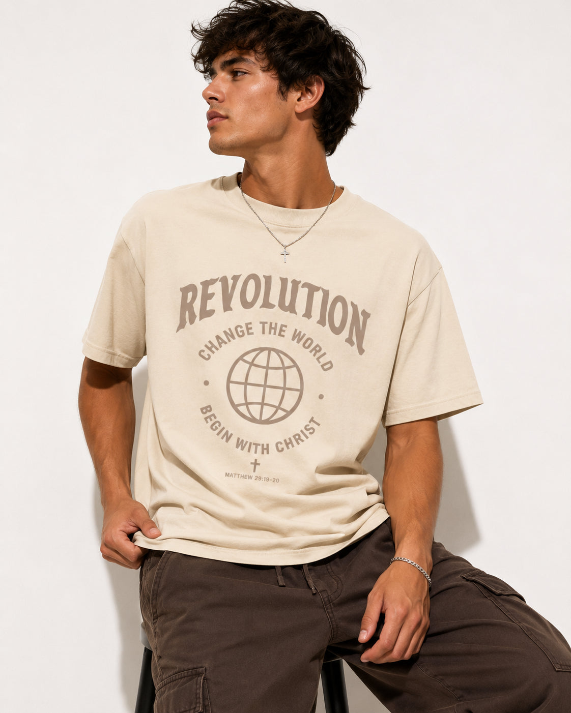 Cream Commission Tee