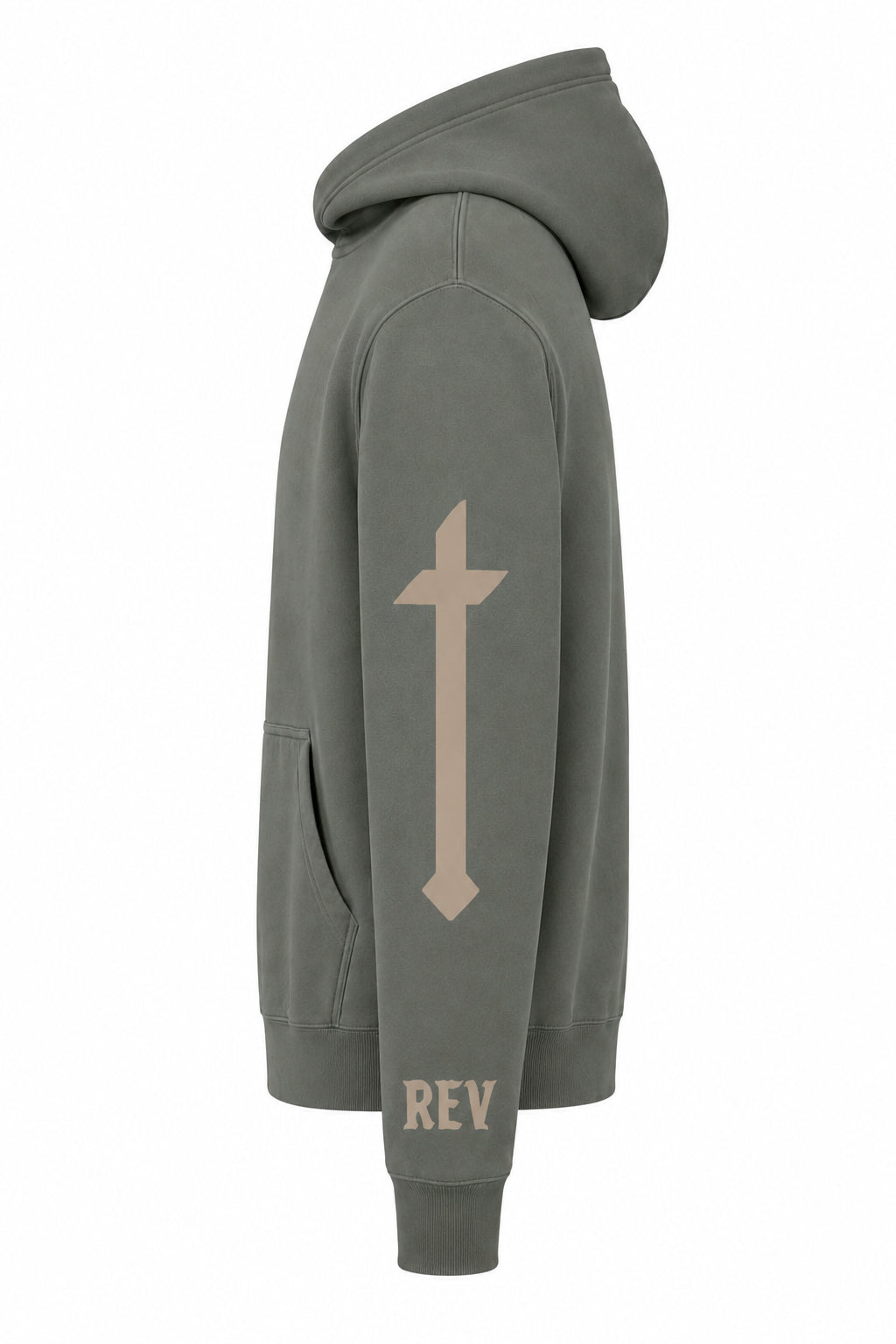 Gray Marked Hoodie