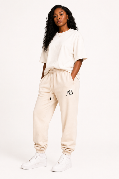 Cream Signature Sweatpants
