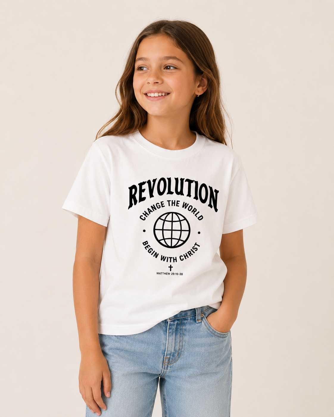 Kids White Commission Tee