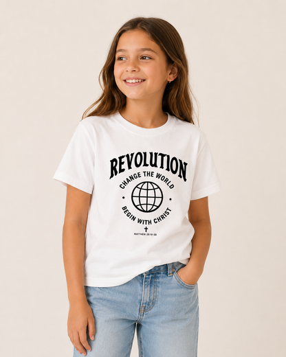 Kids White Commission Tee
