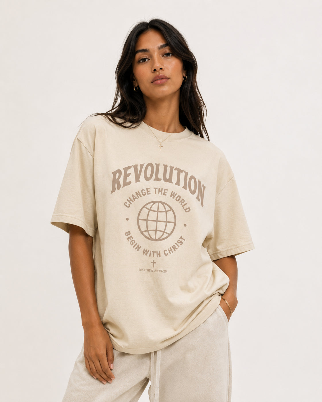 Cream Commission Tee
