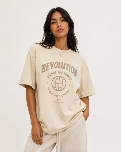 Cream Commission Tee