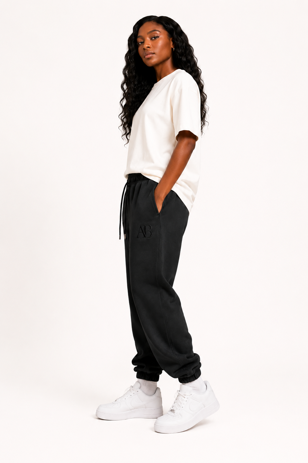 Black Signature Sweatpants