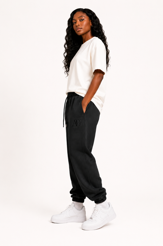 Black Signature Sweatpants