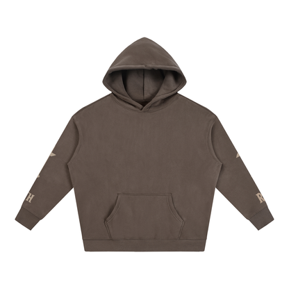 Dark Brown Marked Hoodie
