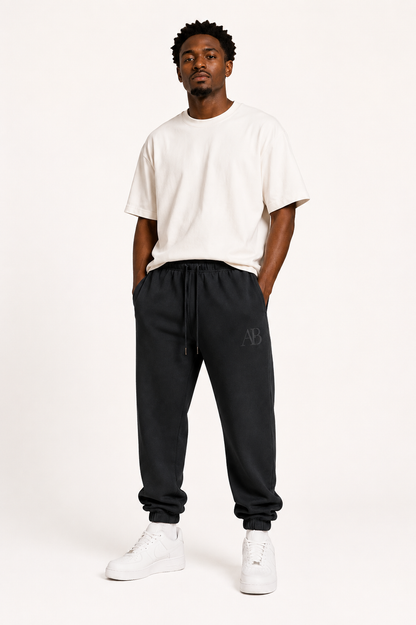 Black Signature Sweatpants
