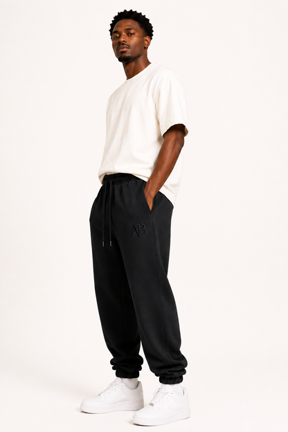 Black Signature Sweatpants