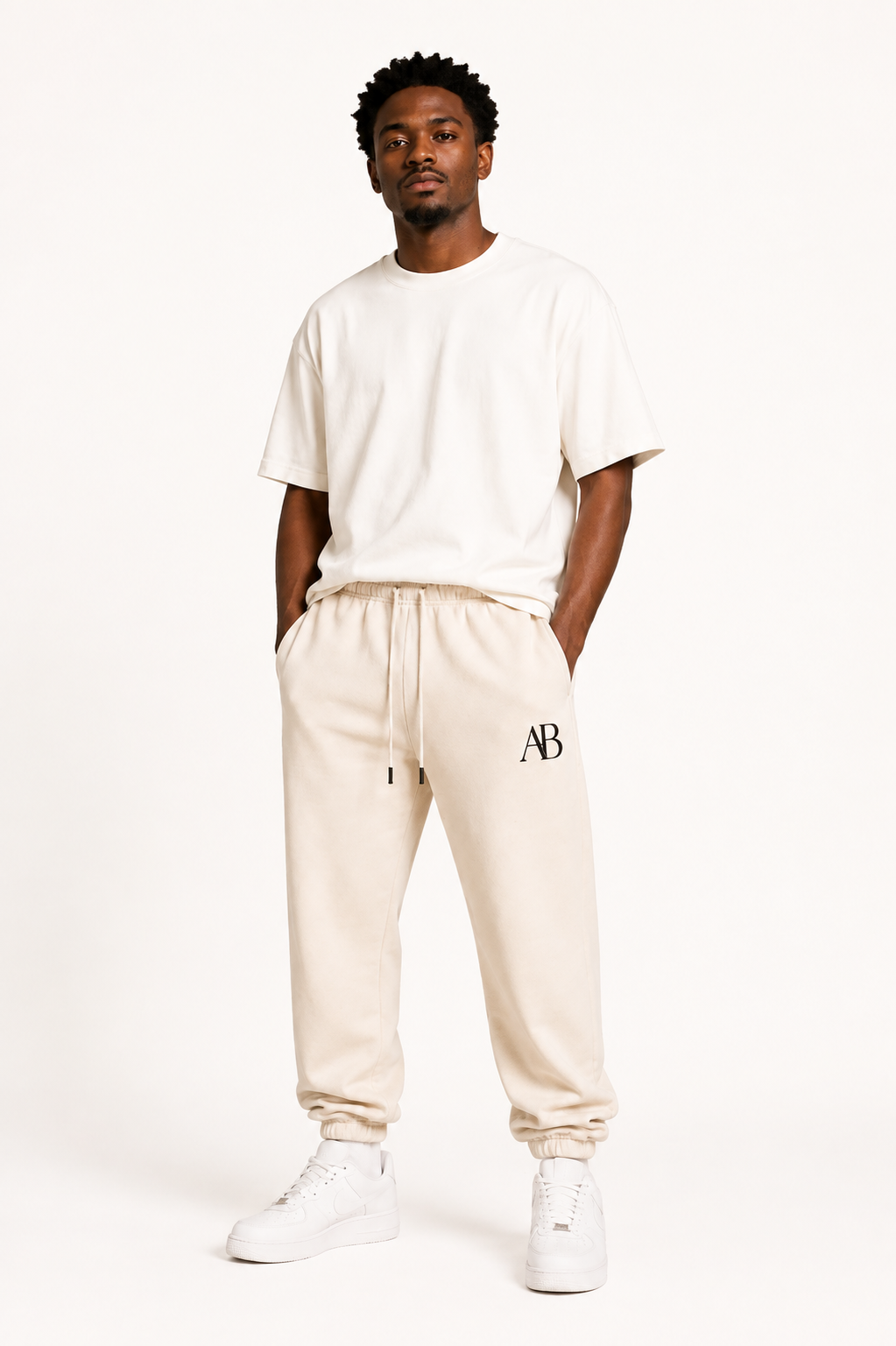 Cream Signature Sweatpants