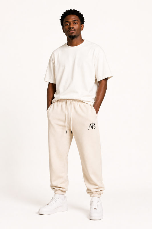 Cream Signature Sweatpants