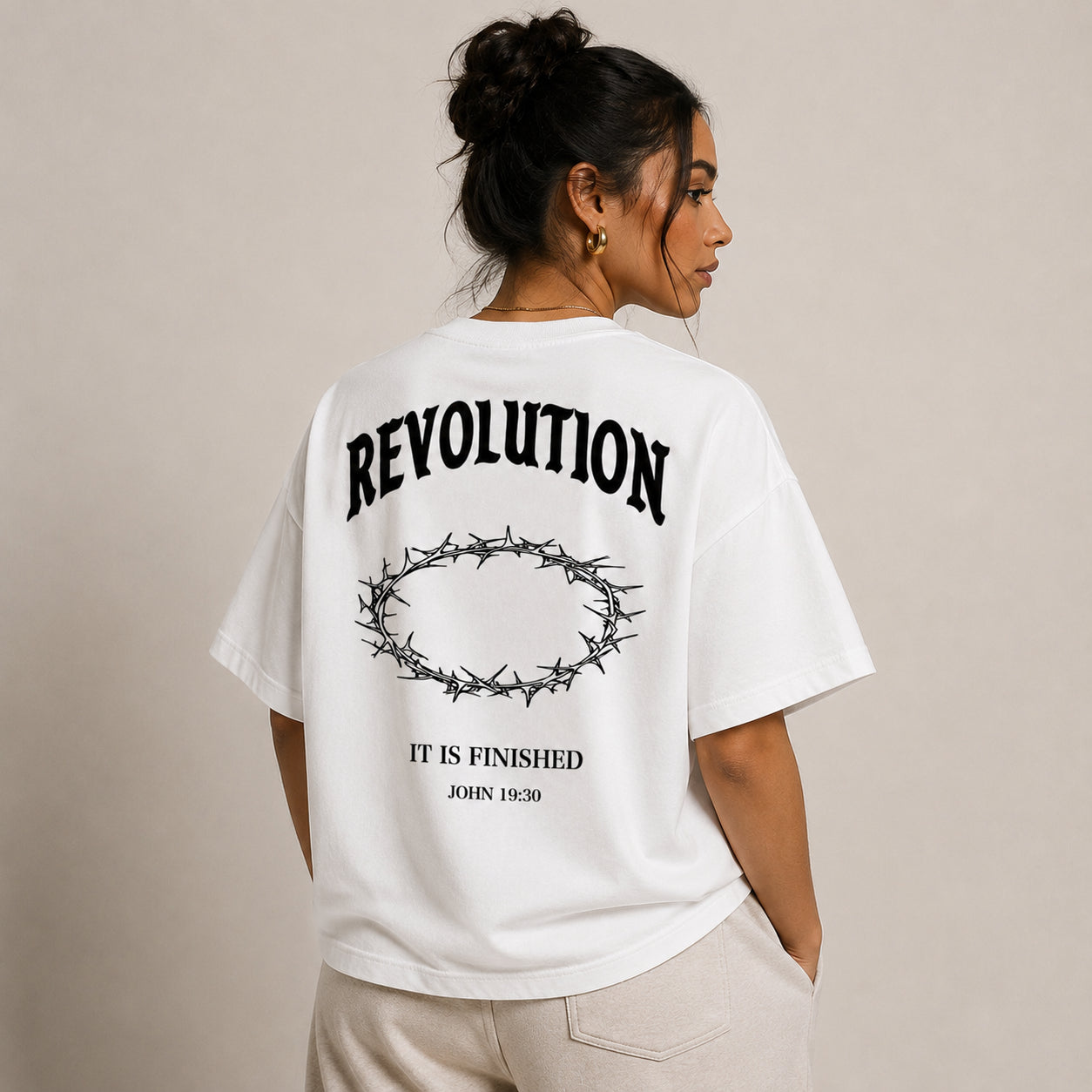 White Finished Tee