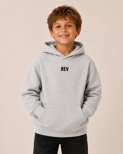 Kids Grey Finished Hoodie