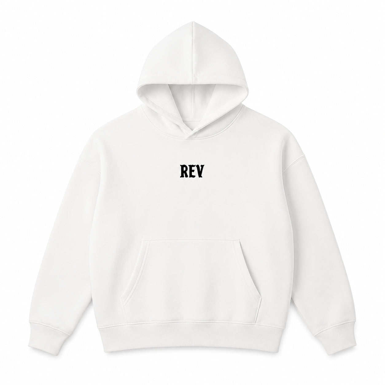 White Finished Hoodie