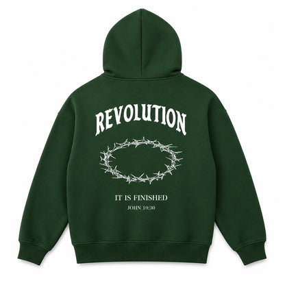 Kids Green Finished Hoodie