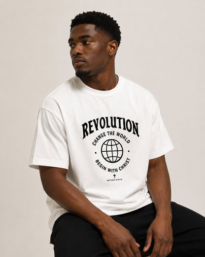 White Commission Tee