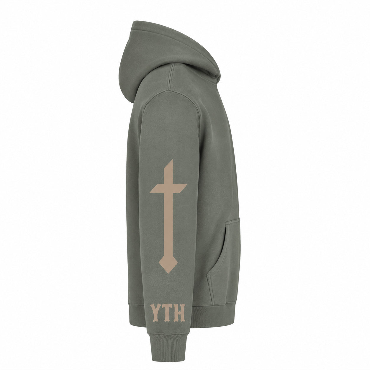 Gray Marked Hoodie