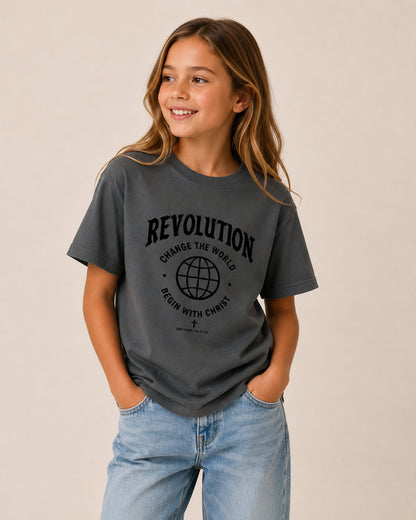 Kids Grey Commission Tee