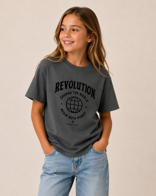 Kids Grey Commission Tee