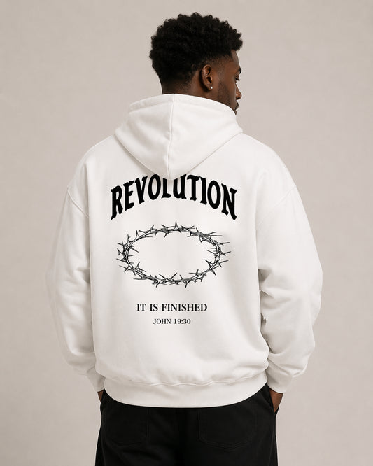 White Finished Hoodie