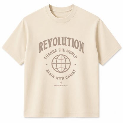 Cream Commission Tee