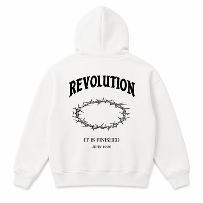 White Finished Hoodie