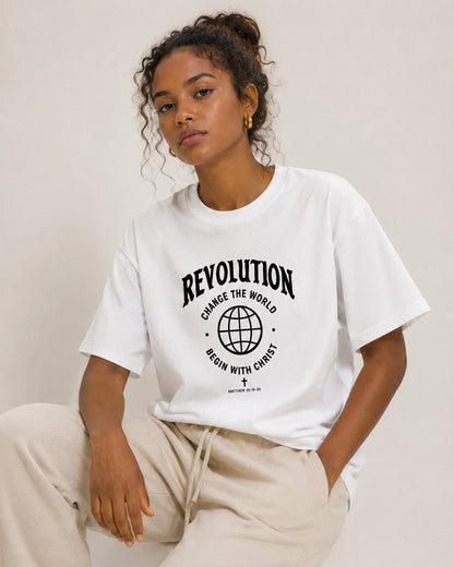 White Commission Tee