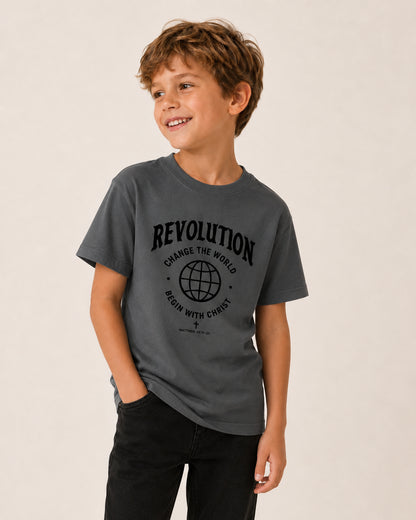 Kids Grey Commission Tee