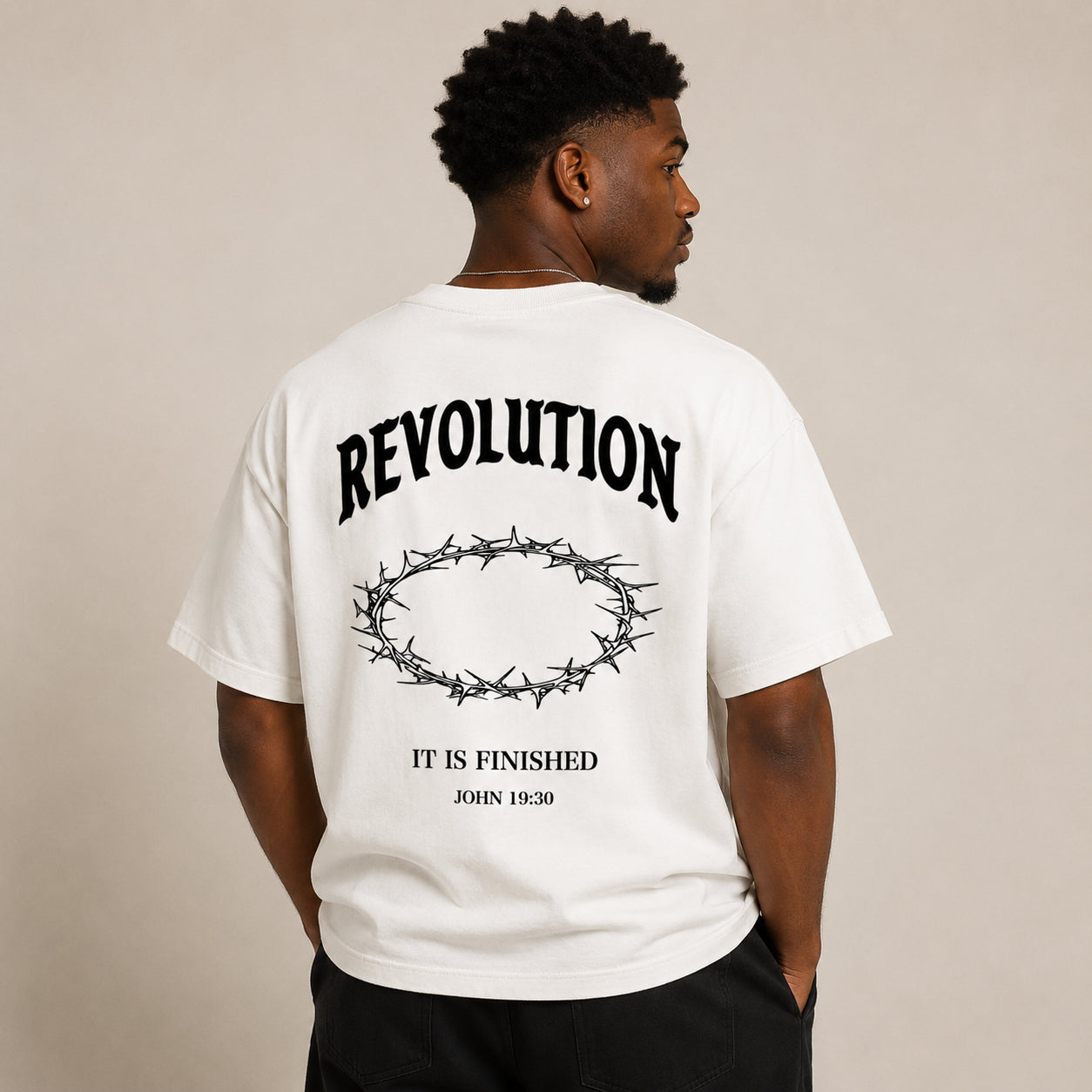 White Finished Tee