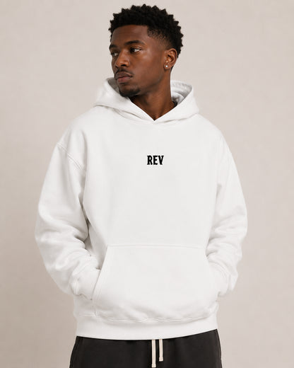 White Finished Hoodie